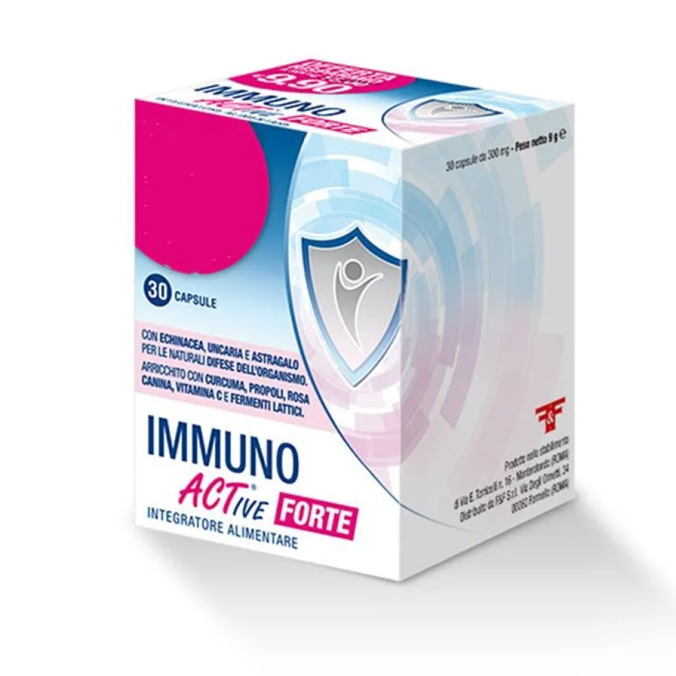 Linea Act Immuno Active Forte - Integratore alimentare per il sistema immunitario, 30 capsule