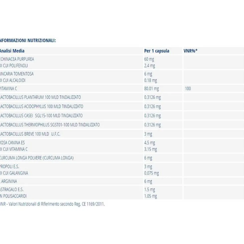 Linea Act Immuno Active Forte - Integratore alimentare per il sistema immunitario, 30 capsule