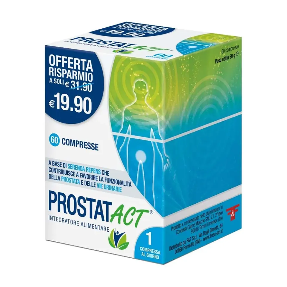 Linea Act ProstatACT Integratore Alimentare, 60 Compresse