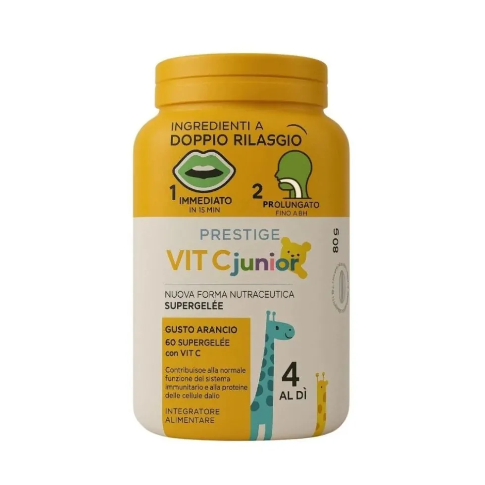 Linea Blu Prestige - VIT C Junior Integratore Alimentare, 60 gommose