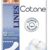 Lines Cotone - Notte Assorbenti anatomici distesi per flussi intensi, 12 assorbenti