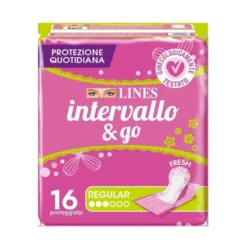 Lines Intervallo&Go - Fresh Proteggislip Regular, 16 proteggislip