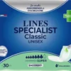 Lines Specialist Classic - Sagomato Super Pannolone unisex per l'incontinenza, 30 pannoloni