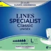Lines Specialist Classic Super - Pannolone a mutanda unisex per l'incontinenza taglia L, 30 pezzi