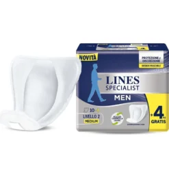 Lines Specialist - Men Livello 2 Assorbenti Maschili, 14 assorbenti