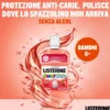 Listerine Smart Rinse Kids - Collutorio per bambini anticarie senza alcol ai frutti rossi, 500 ml