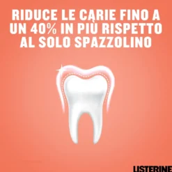 Listerine Smart Rinse Kids - Collutorio per bambini anticarie senza alcol ai frutti rossi, 500 ml