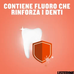 Listerine Smart Rinse Kids - Collutorio per bambini anticarie senza alcol ai frutti rossi, 500 ml
