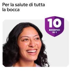 Listerine Total Care Collutorio Gusto Menta Pura al Fluoro 10 Benefici in 1 Protezione Completa e Denti più Forti, 500ml