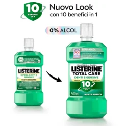 Listerine Total Care Denti e Gengive - Collutorio per la protezione di denti e gengive, 500 ml