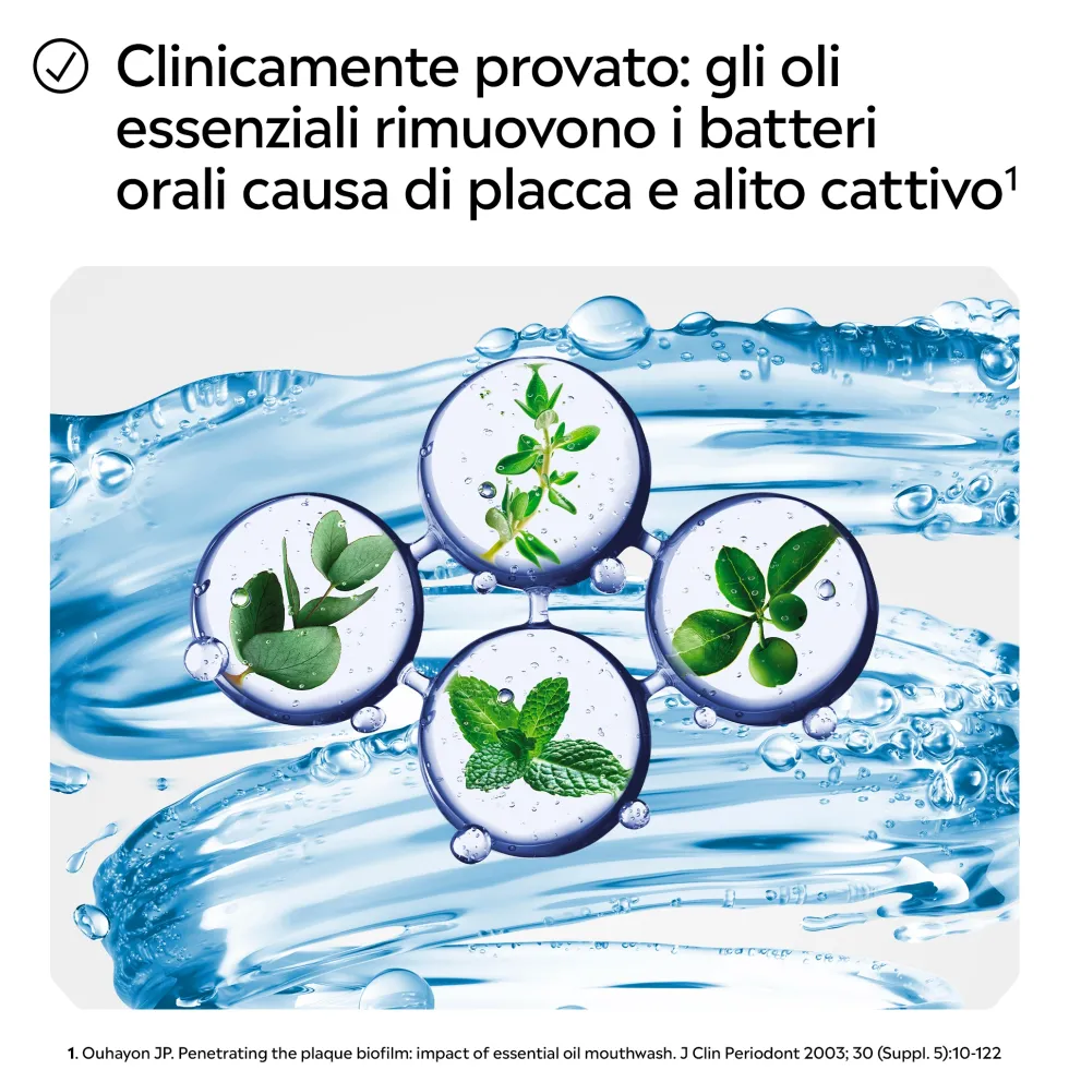 Listerine Total Care Tartar Protect Collutorio Gusto Menta Artica al Fluoro 10 Benefici in 1 Pulizia Denti Tartaro Accurata Protezione Completa, 500ml