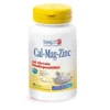 LongLife Cal-Mag-Zinc - Integratore per la funzionalità di ossa e muscoli, 60 tavolette