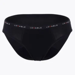 Lovable Slip da ciclo nero taglia XL - Intimo mestruale lavabile per il flusso medio, 1 slip