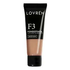 Lovrén Make Up - F3 Fondotinta con Acido Ialuronico Medium, 25ml