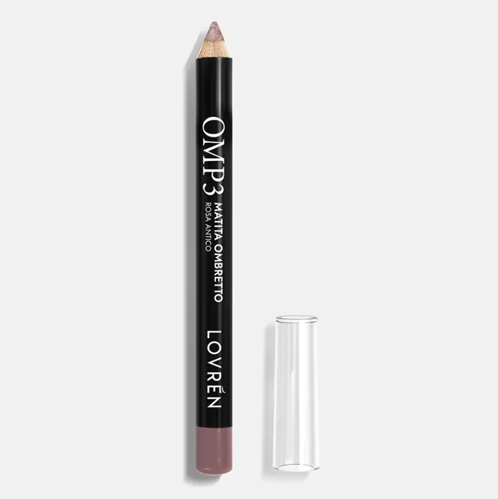 Lovrén Make Up - OMP3 Matita Ombretto Colore Rosa Antico, 1 Pezzo