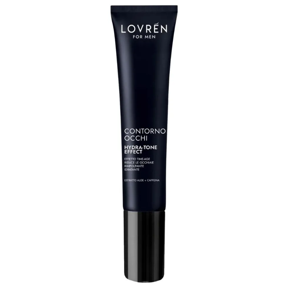Lovrén Men Hydra-Tone Effect - Crema contorno occhi da uomo idratante e tonificante, 15 ml