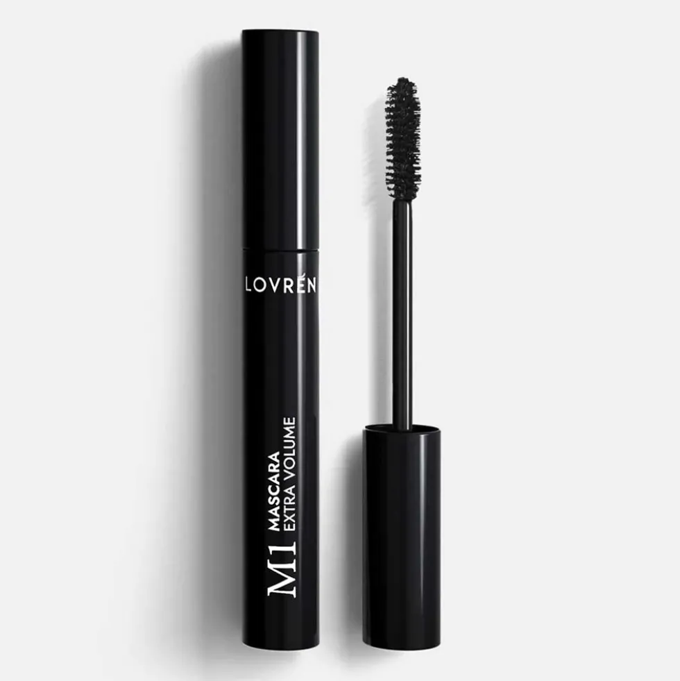 Lovrén M1 - Mascara volumizzante nero per il volume extra e la definizione delle ciglia, 10 ml