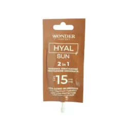 LR Wonder Hyal Sun SPF 15 - Crema solare viso idratante a protezione media, bustina da 15 ml