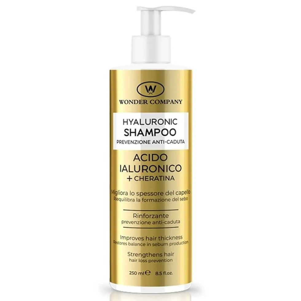 LR Wonder Hyaluronic Shampoo Anticaduta Acido Ialuronico + Keratina, 250ml