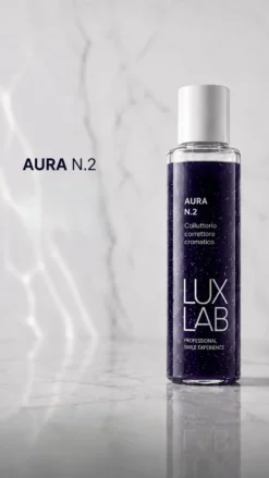 LuxLab Aura N.2 - Collutorio correttore cromatico per un effetto sbiancante, 100 ml