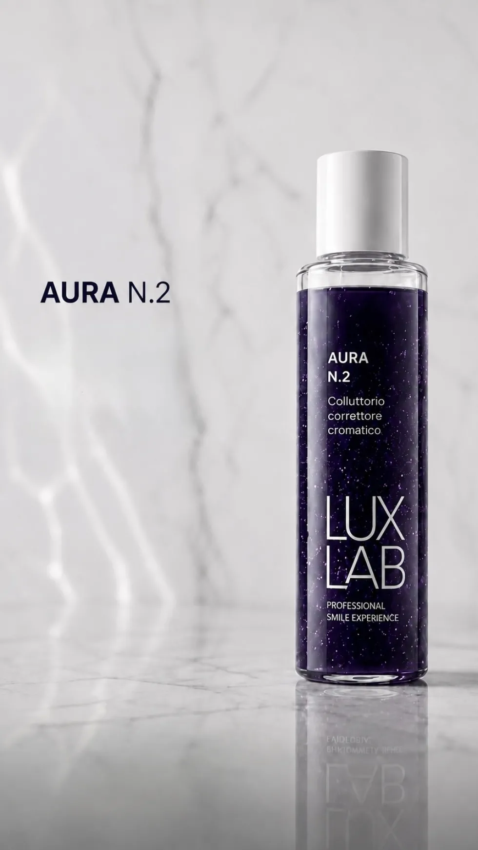 LuxLab Aura N.2 - Collutorio correttore cromatico per un effetto sbiancante, 100 ml