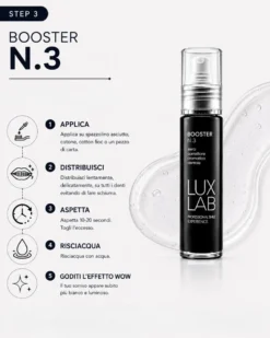 LuxLab Booster N.3 - Siero dentale per la correzione cromatica, 30 ml