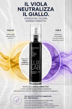 LuxLab Booster N.3 - Siero dentale per la correzione cromatica, 30 ml