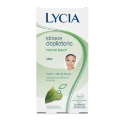 Lycia Natural Touch - Strisce Depilatorie Viso, 20 Strisce