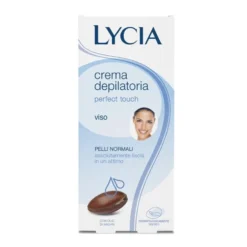 Lycia Perfect Touch - Crema depilatoria emolliente per il viso con olio di argan, 50 ml
