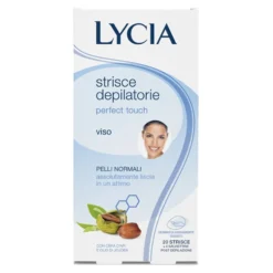Lycia Perfect Touch - Strisce Depilatorie Viso, 20 Strisce