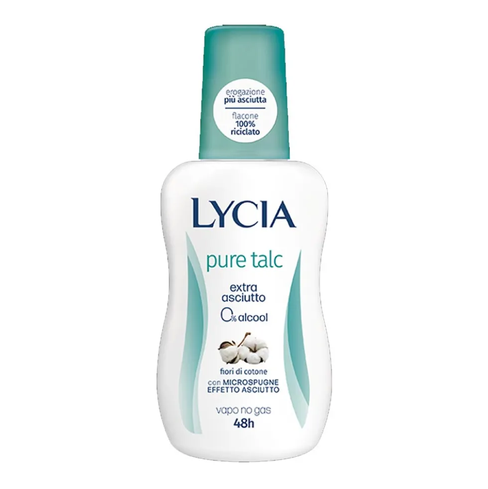 Lycia Pure Talc - Deodorante Protezione Asciutta Vapo 48H, 75ml