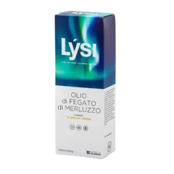 Lysi Olio di Fegato di Merluzzo Integratore Alimentare Gusto Limone, 240ml