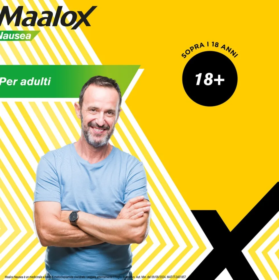Maalox Nausea Adulti 5mg Metoclopramide Cloridrato, 20 Compresse Effervescenti