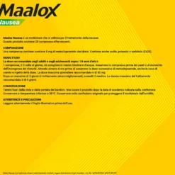 Maalox Nausea Adulti 5mg Metoclopramide Cloridrato, 20 Compresse Effervescenti