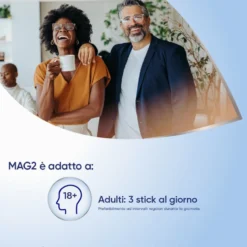 Mag 2 Magnesio Pidolato - Soluzione orale per la carenza di magnesio, 20 bustine da 10 ml