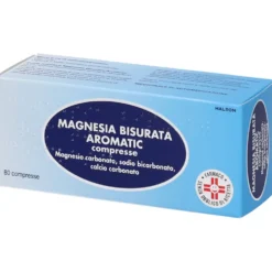 Magnesia Bisurata Aromatic - Compresse antiacide per l'iperacidità e il reflusso, 80 compresse