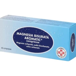 Magnesia Bisurata Aromatic - Compresse antiacide per l'iperacidità gastrica, 40 compresse