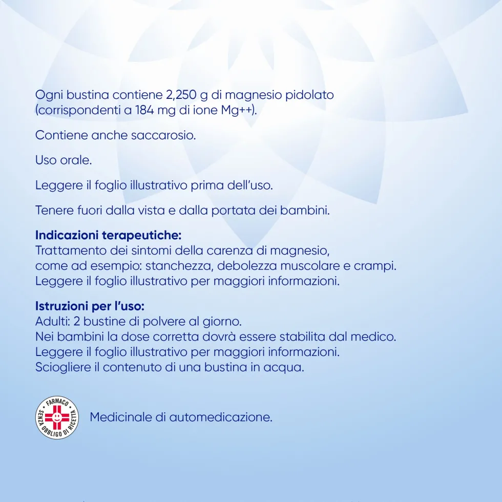 Mag 2 - Polvere per soluzione orale al limone per la carenza di magnesio, 40 bustine da 2,25 g