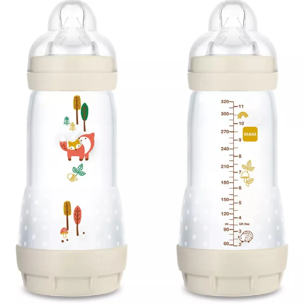 MAM Easy Start Colors of Nature Biberon Anti Colic 320ml Neutro, 1 Pezzo