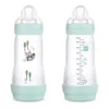MAM Easy Start Colors of Nature Biberon Anti Colic 320ml Azzurro, 1 Pezzo