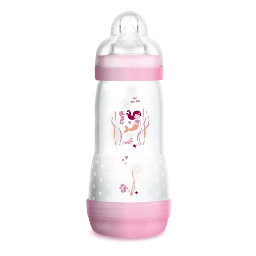 MAM Easy Start Deep Sea Biberon Anti Colic Capacità 320ml Rosa, 1 Pezzo