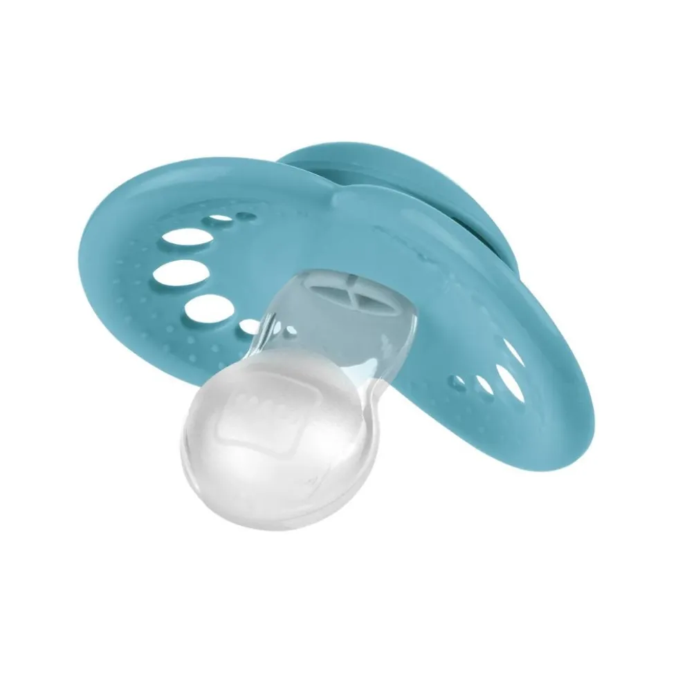 Mam Winter Edition Original Succhietto in Silicone 6+ Mesi colori Blu e Celeste, 2 succhietti