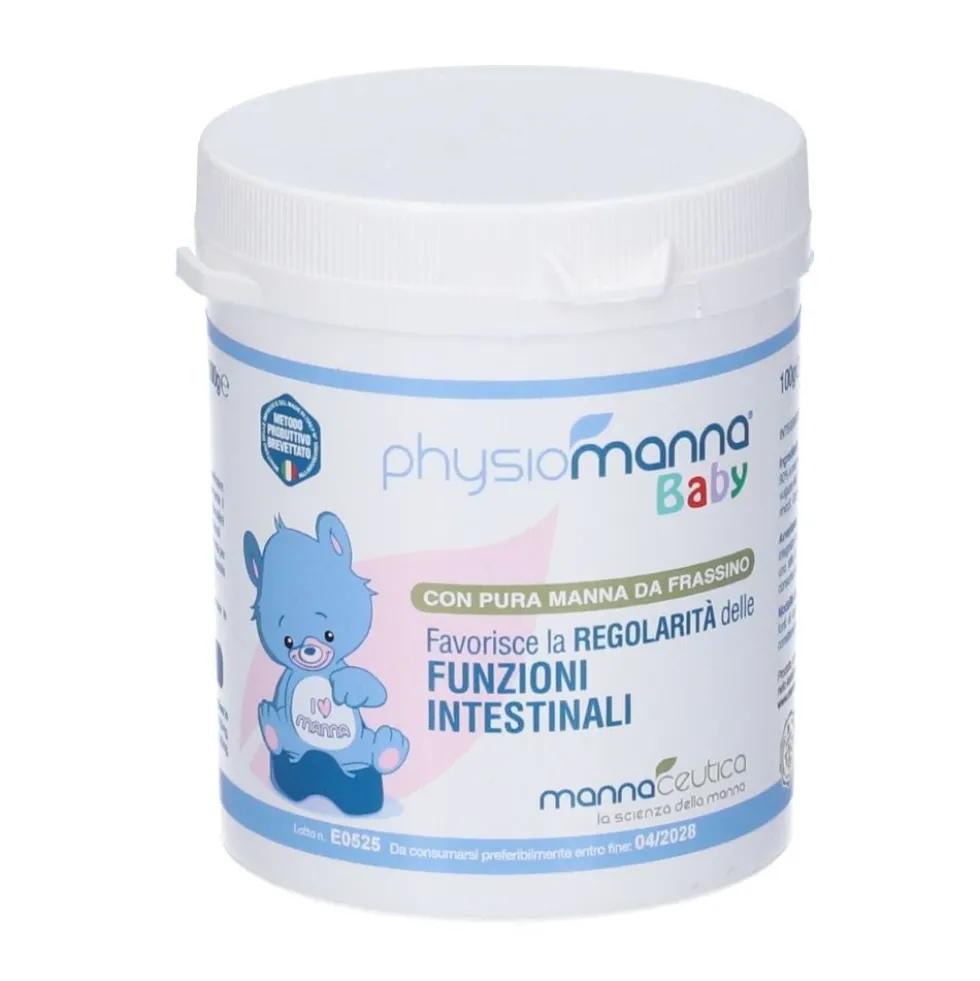 Mannaceutica Physiomanna Baby favorisce la Regolarità delle Funzioni Intestinali, 100g