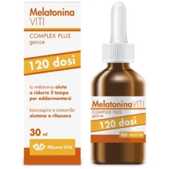 Marco Viti Complex Plus - Integratore di melatonina in gocce per favorire il sonno, 30 ml