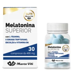 Marco Viti Elite Melatonina Superior - Integratore alimentare per il riposo notturno, 30 compresse