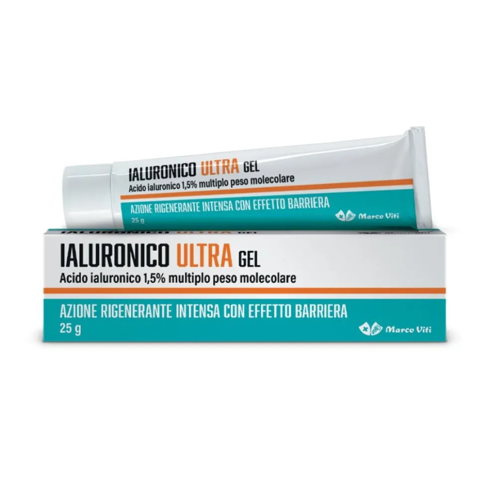 Marco Viti Ialuronico Ultra Gel - Gel idratante e rigenerante per pelli disidratate, 25 g