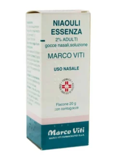 Marco Viti Niaouli essenza 2% adulti - Gocce nasali per la congestione nasale e il catarro, 20 g