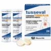 Marco Viti Tusseval Tosse Plus - Compresse per calmare la tosse gusto menta e limone, 24 compresse