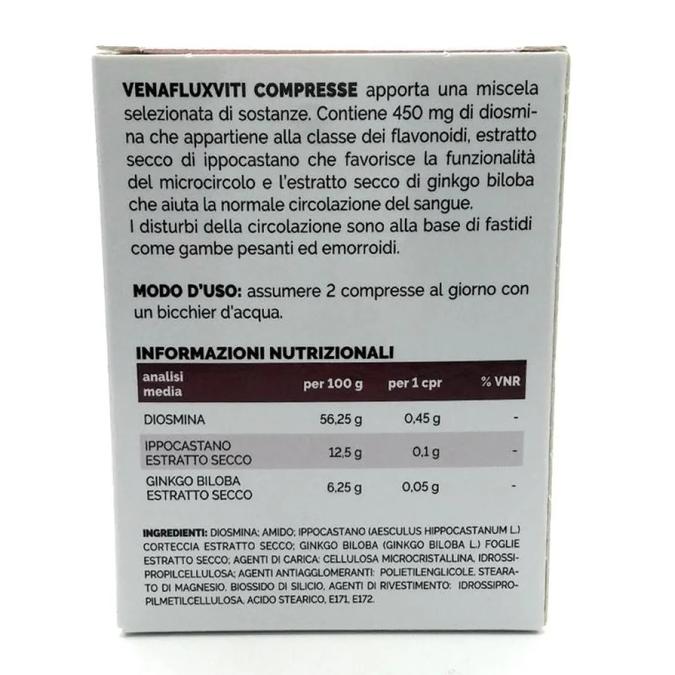 Marco Viti VenafluxViti - Integratore per il microcircolo e la circolazione sanguigna, 30 compresse