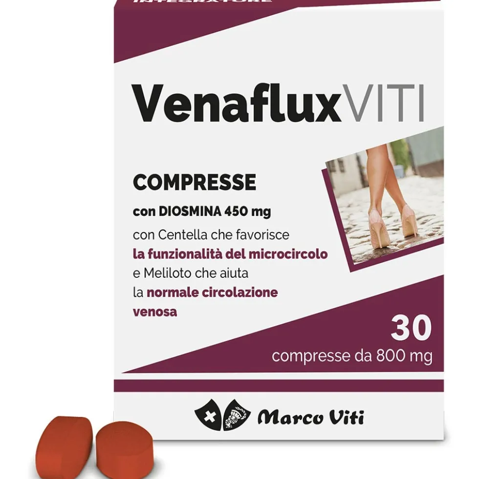 Marco Viti VenafluxViti - Integratore per il microcircolo e la circolazione sanguigna, 30 compresse